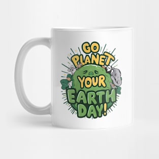 Go Planet Its Your Earth Day Teacher Kids Funny Earth Day Mug